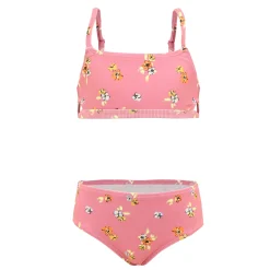 Rib Flowers Bikini 3-14y