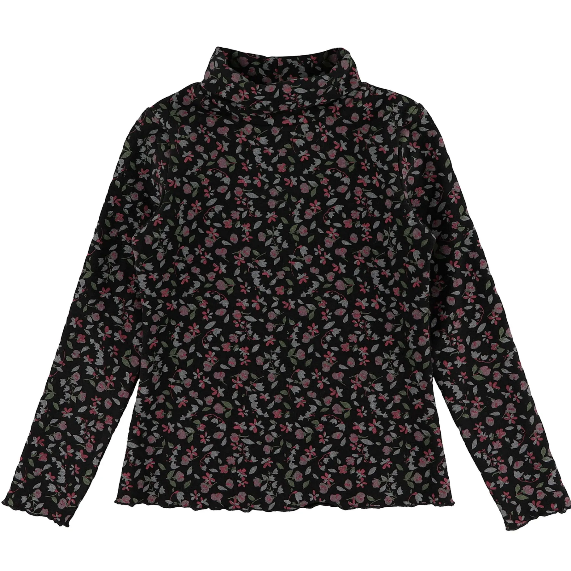 Romance Flowers Turtle Neck714