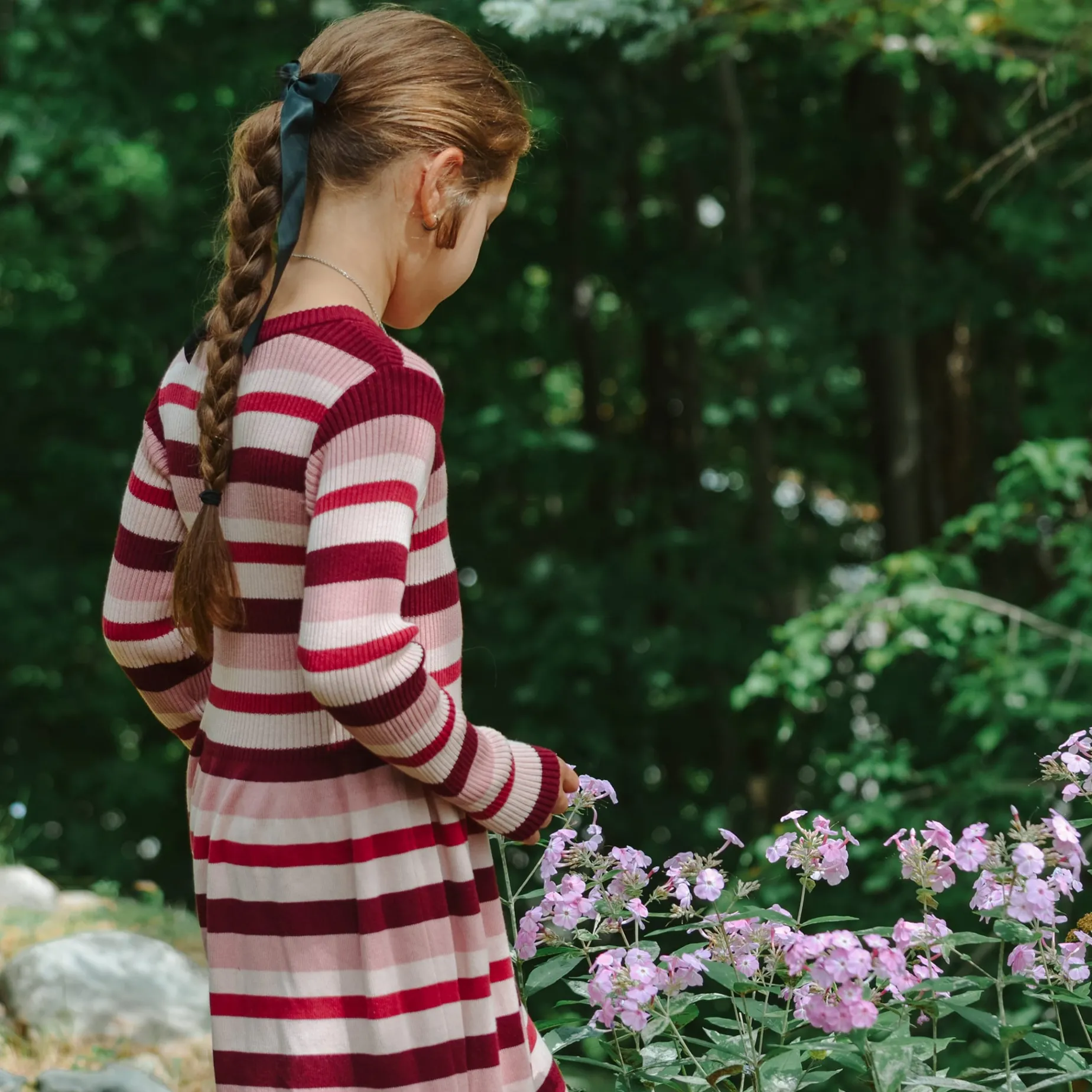 Romance Striped Knit Dress7-14