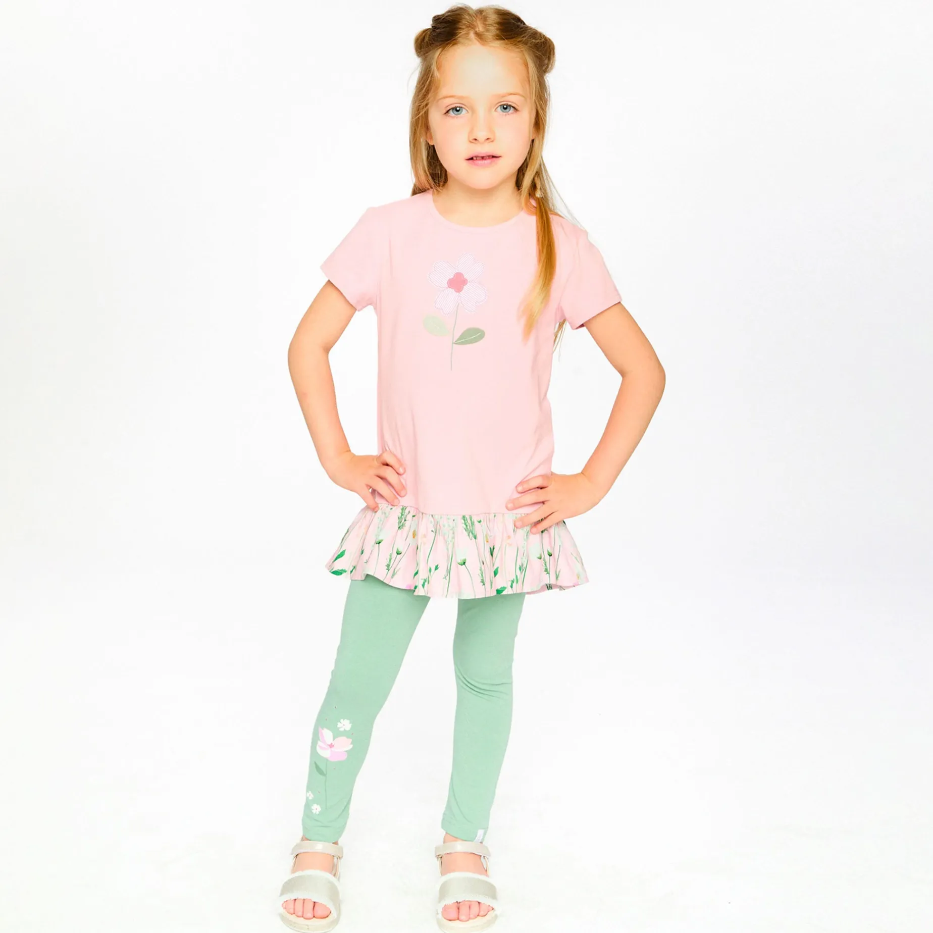 Straw Hat Flowers Tunic 3-6