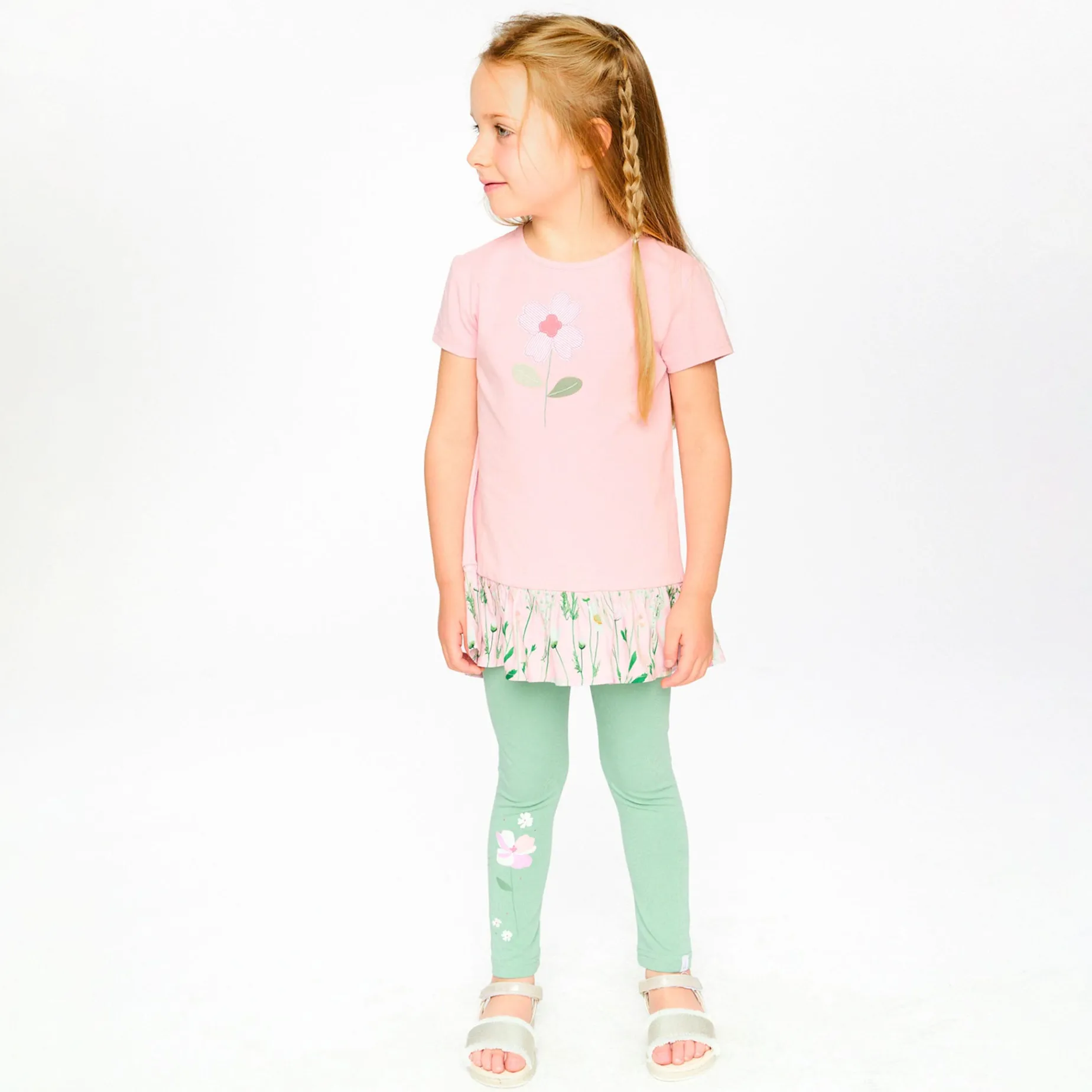 Straw Hat Flowers Tunic 3-6