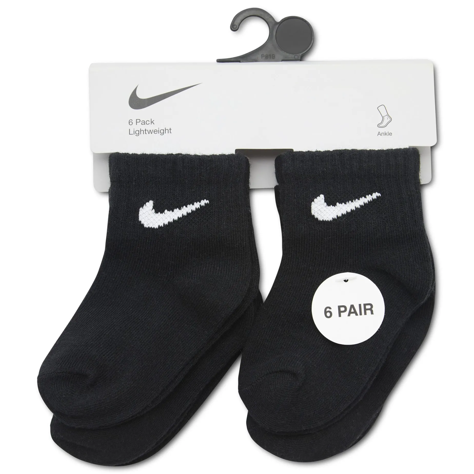 Swoosh Ankle Socks (6) 2-4