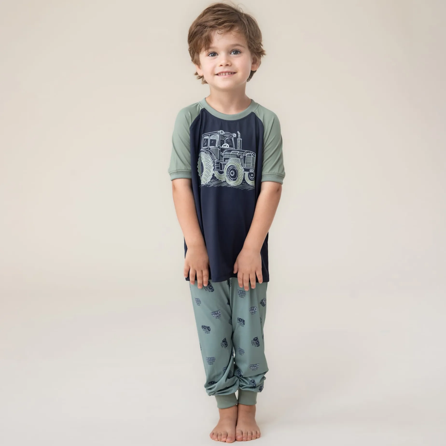 Tractors 3pc Pajamas 2-12