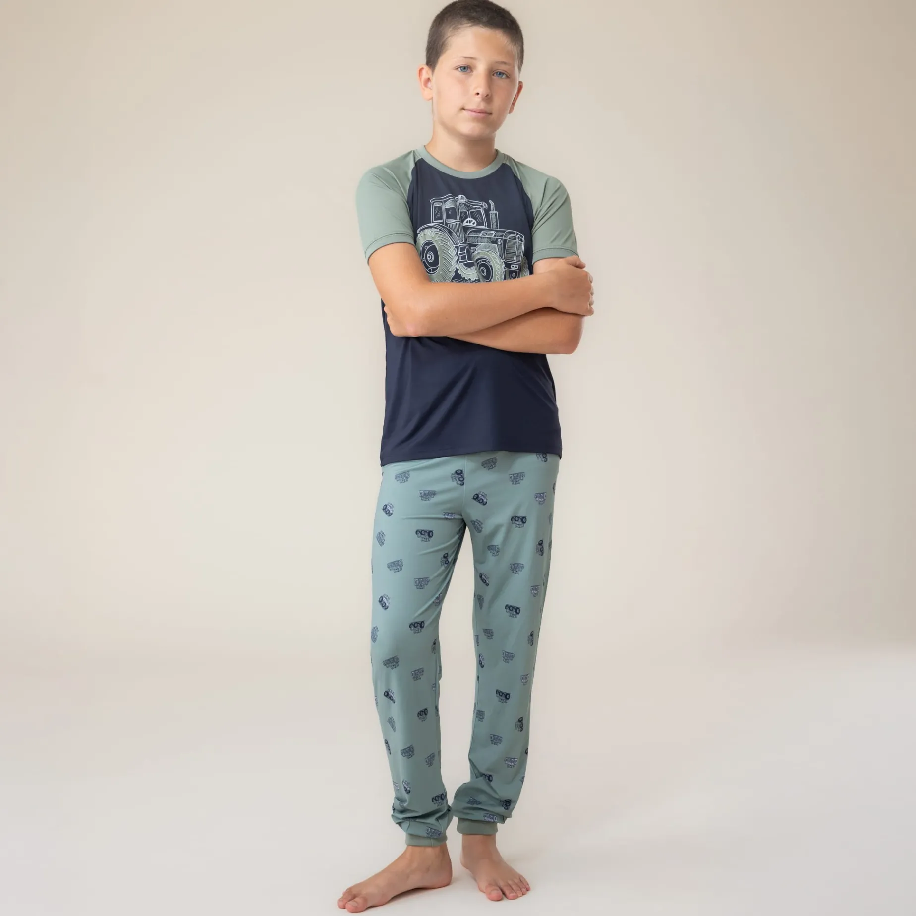 Tractors 3pc Pajamas 2-12