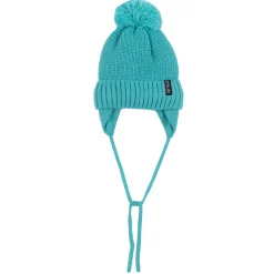 Turquoise Knit Beanie 2-6