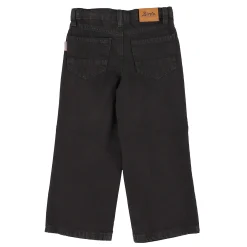 Wide Leg Black Denim 2-8y